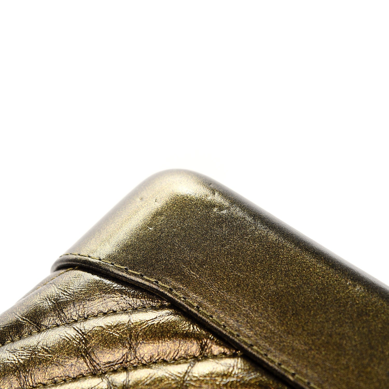 Chanel Metallic Calfskin Chevron Quilted Small Gabrielle Hobo Gold 9 of 12