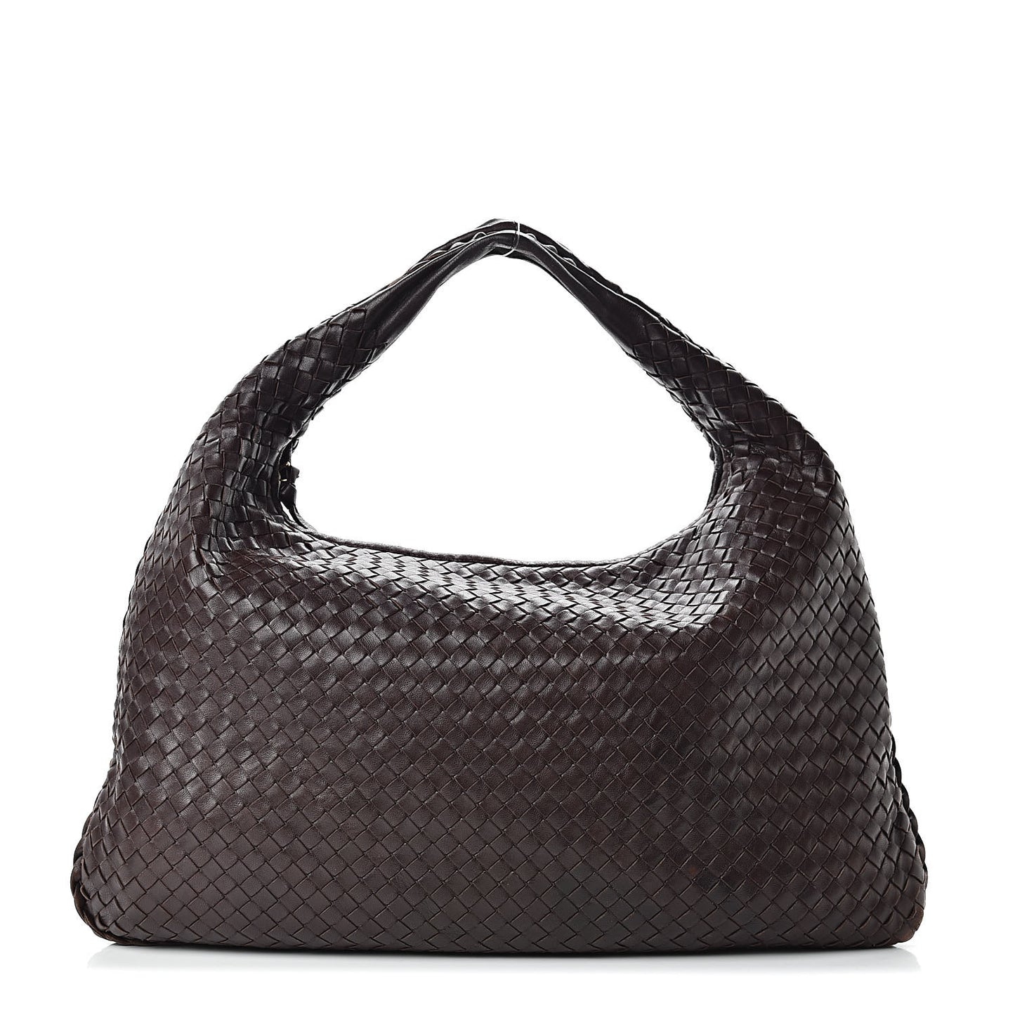 Nappa Intrecciato Large Veneta Hobo Ebano