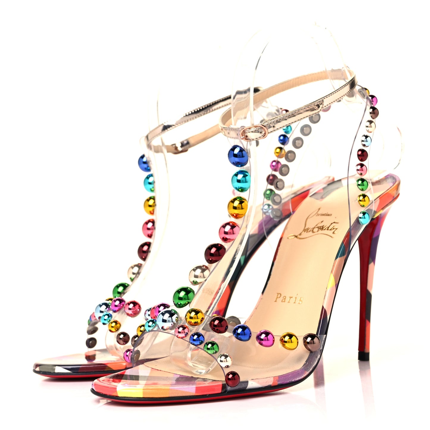 Patent PVC Faridaravie 100 Sandals 39 Multicolor