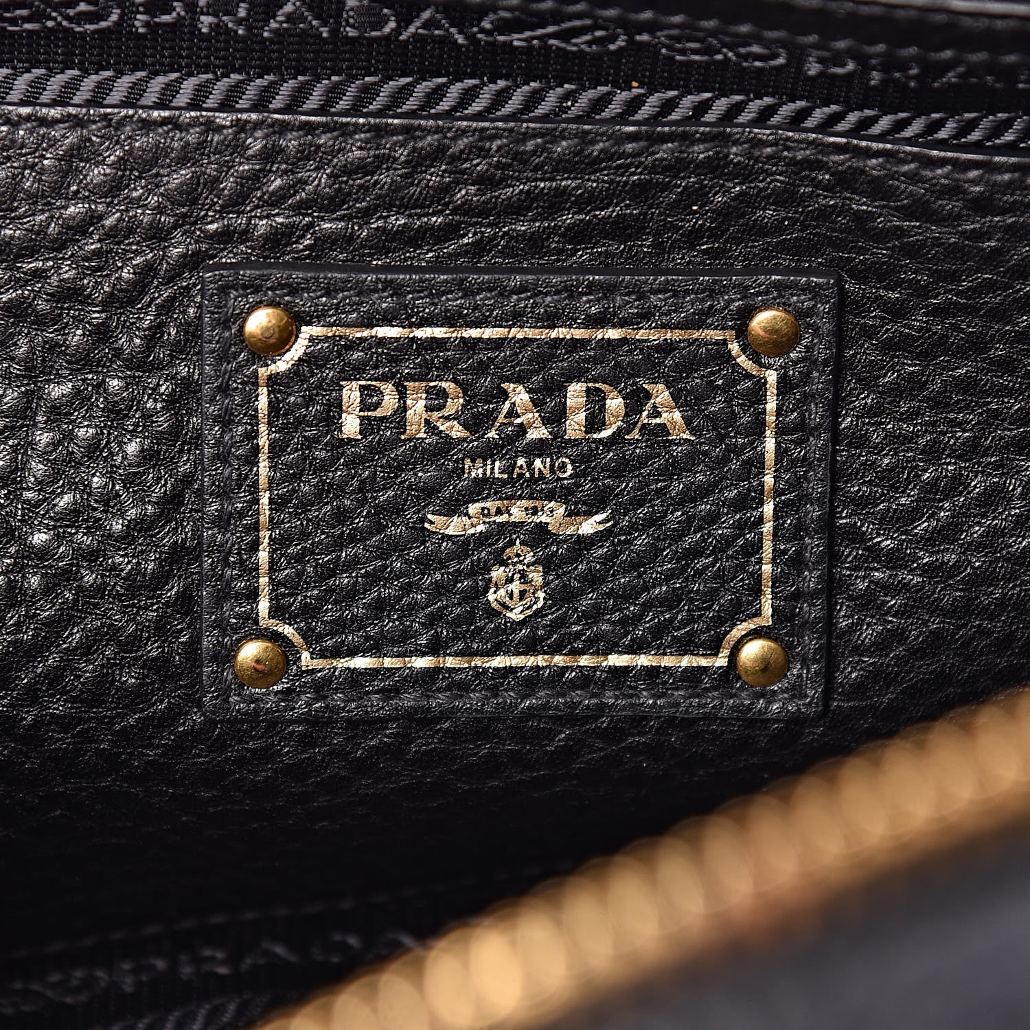 Prada Vitello Daino Bowler Black 6 of 9