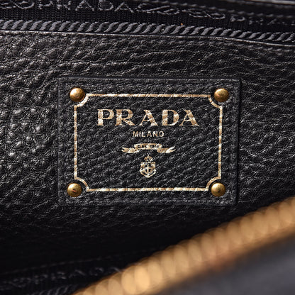 Prada Vitello Daino Bowler Black 6 of 9