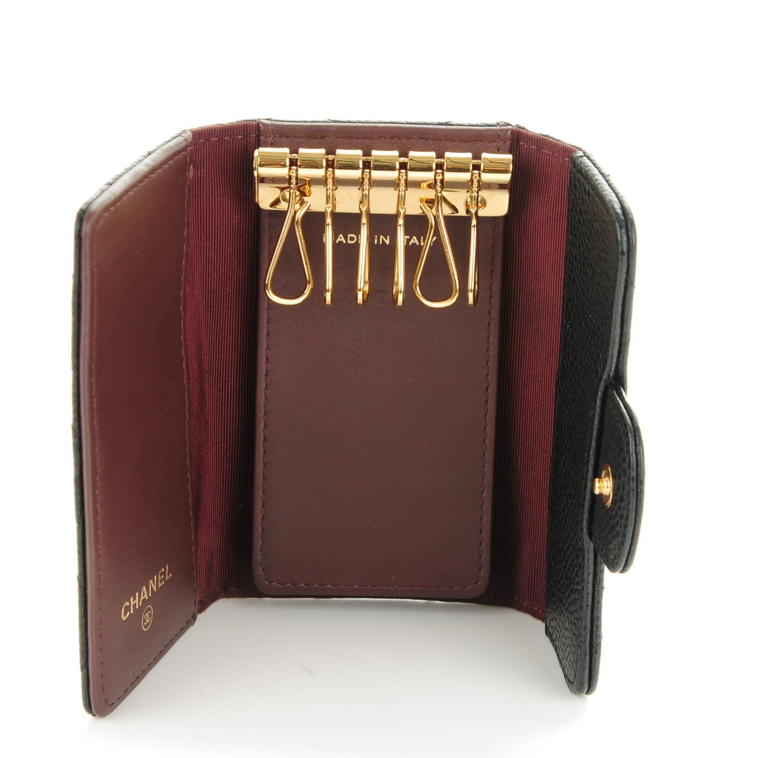 Chanel Caviar Quilted 6 Key Holder Black 5 of 8