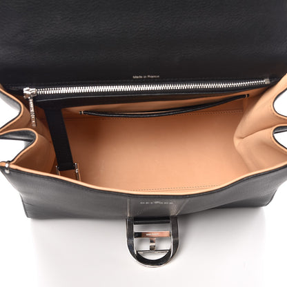 Delvaux Grained Calfskin MM Brillant Satchel Black 6 of 8