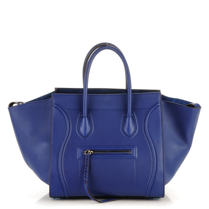 Celine Supple Calfskin Medium Phantom Luggage Indigo 1 of 8