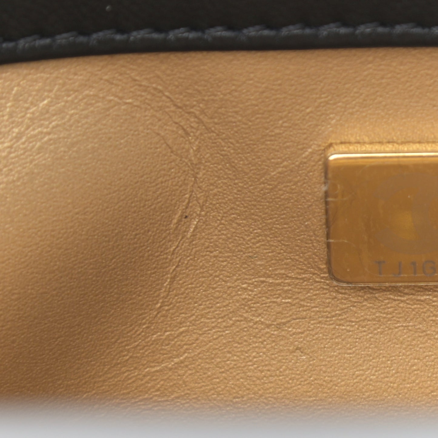 Lambskin Quilted Mini Rectangular Pearl Crush Flap Black