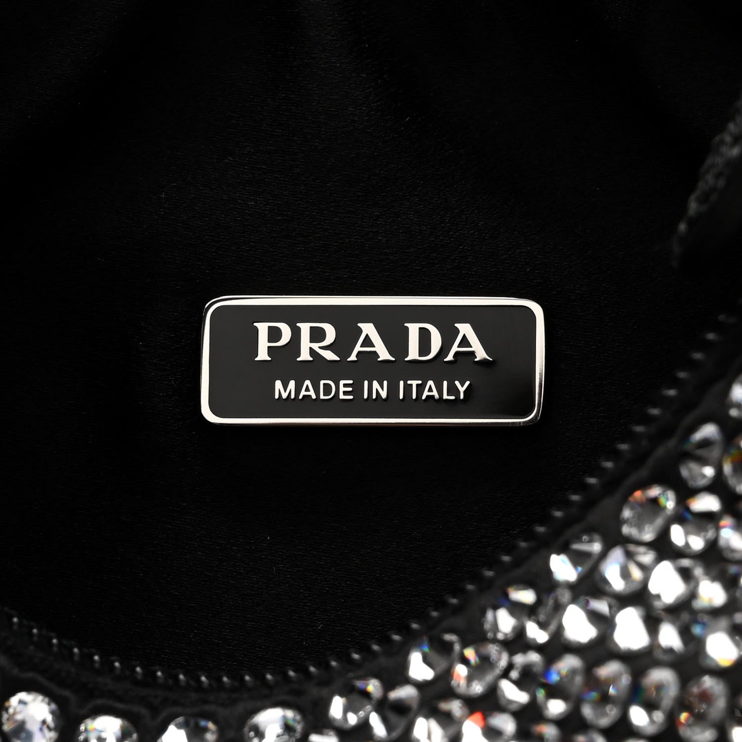 Prada Satin Crystal Mini Re-Edition 2000 Bag Cristal 5 of 10