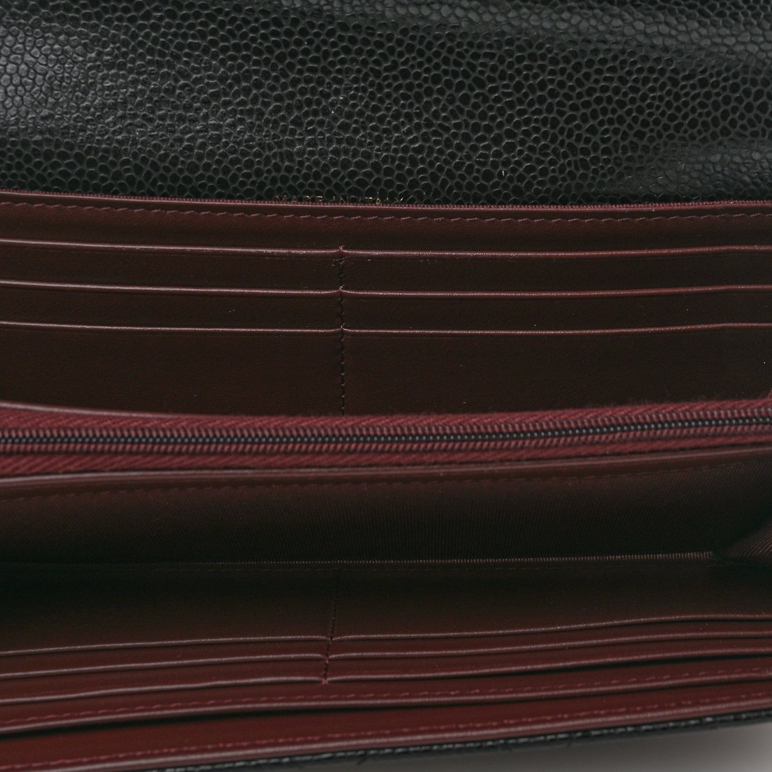 Chanel Caviar Quilted Large Gusset Flap Wallet Black 5 of 9