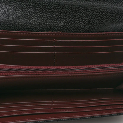 Chanel Caviar Quilted Large Gusset Flap Wallet Black 5 of 9
