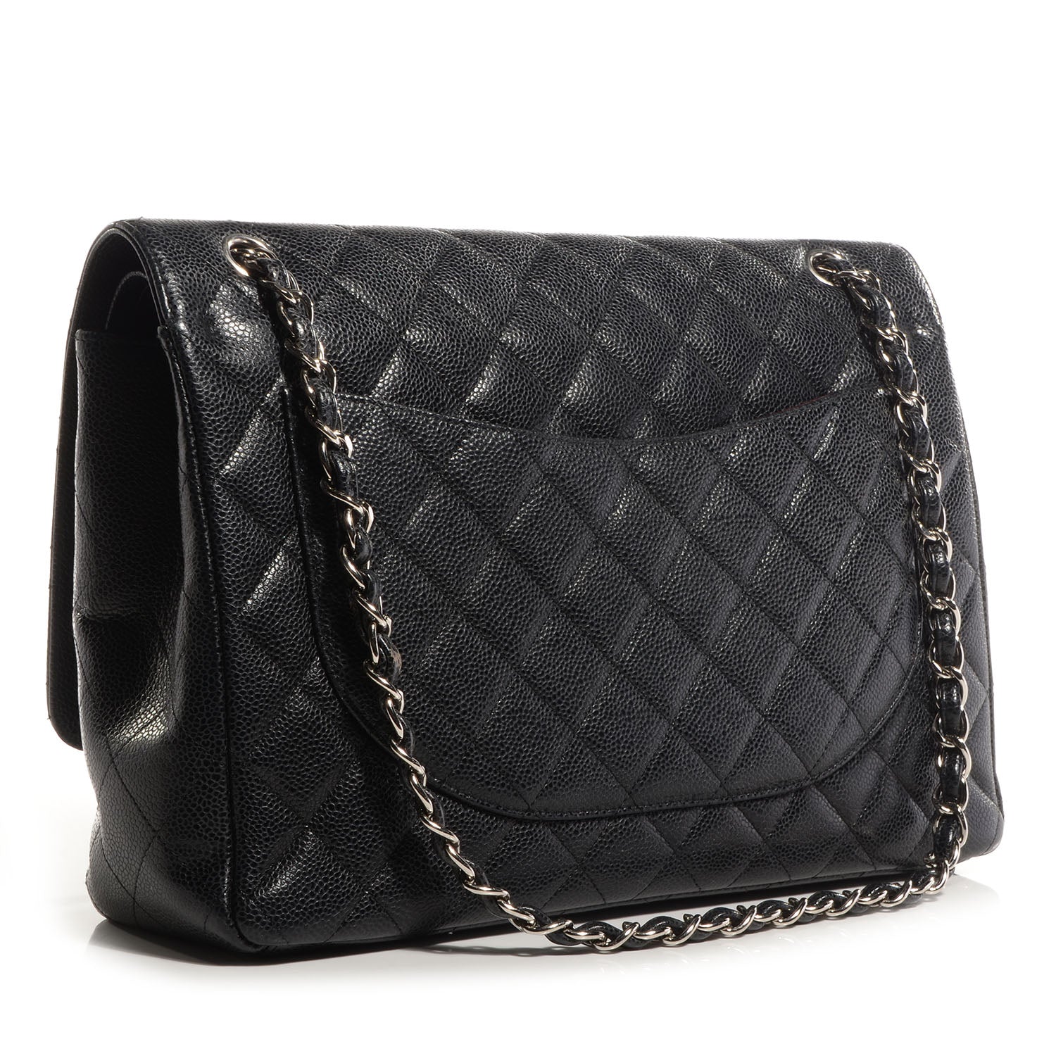 Chanel Caviar Quilted Maxi Double Flap Black 3 of 7