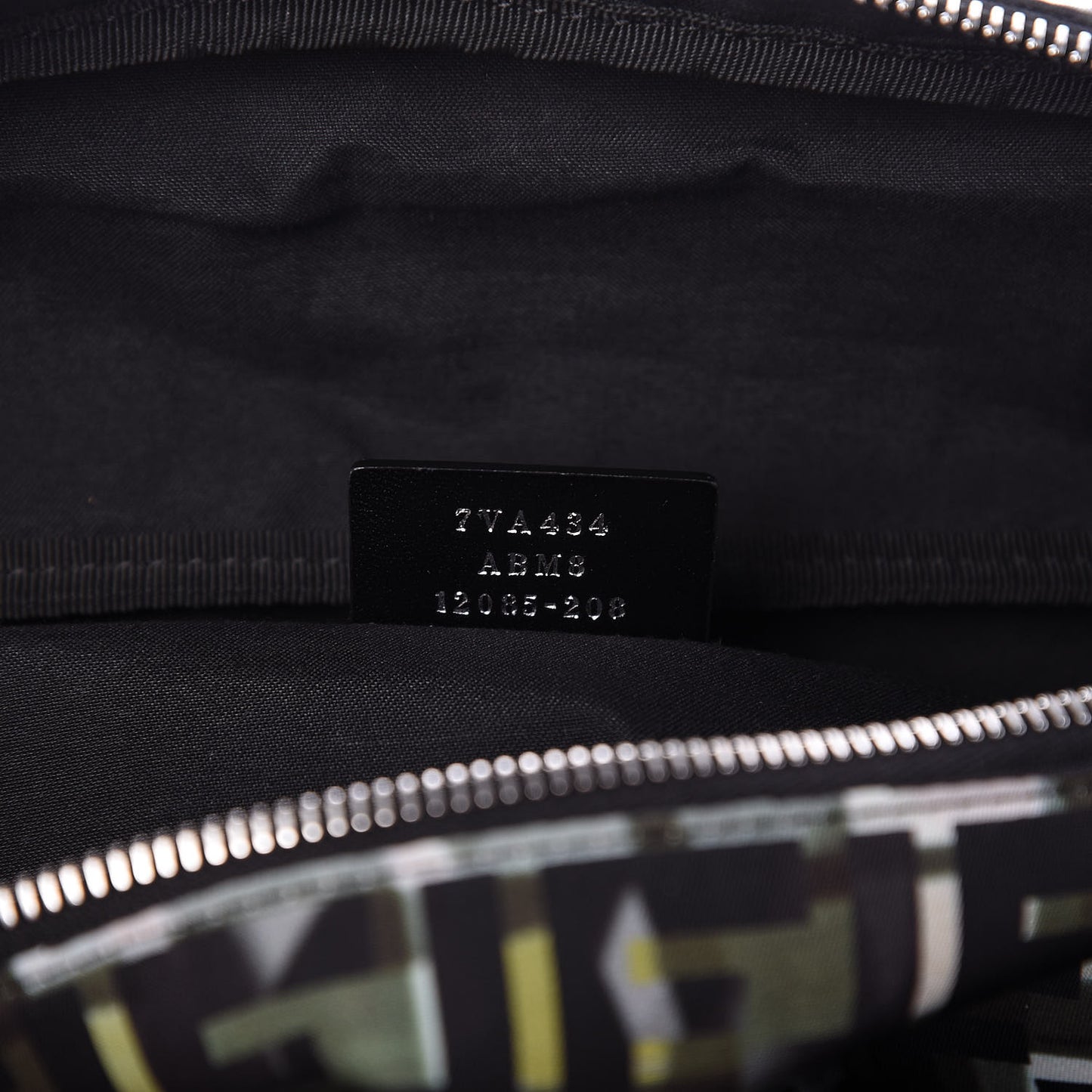 Nylon CamouFF Belt Bag Black Multicolor