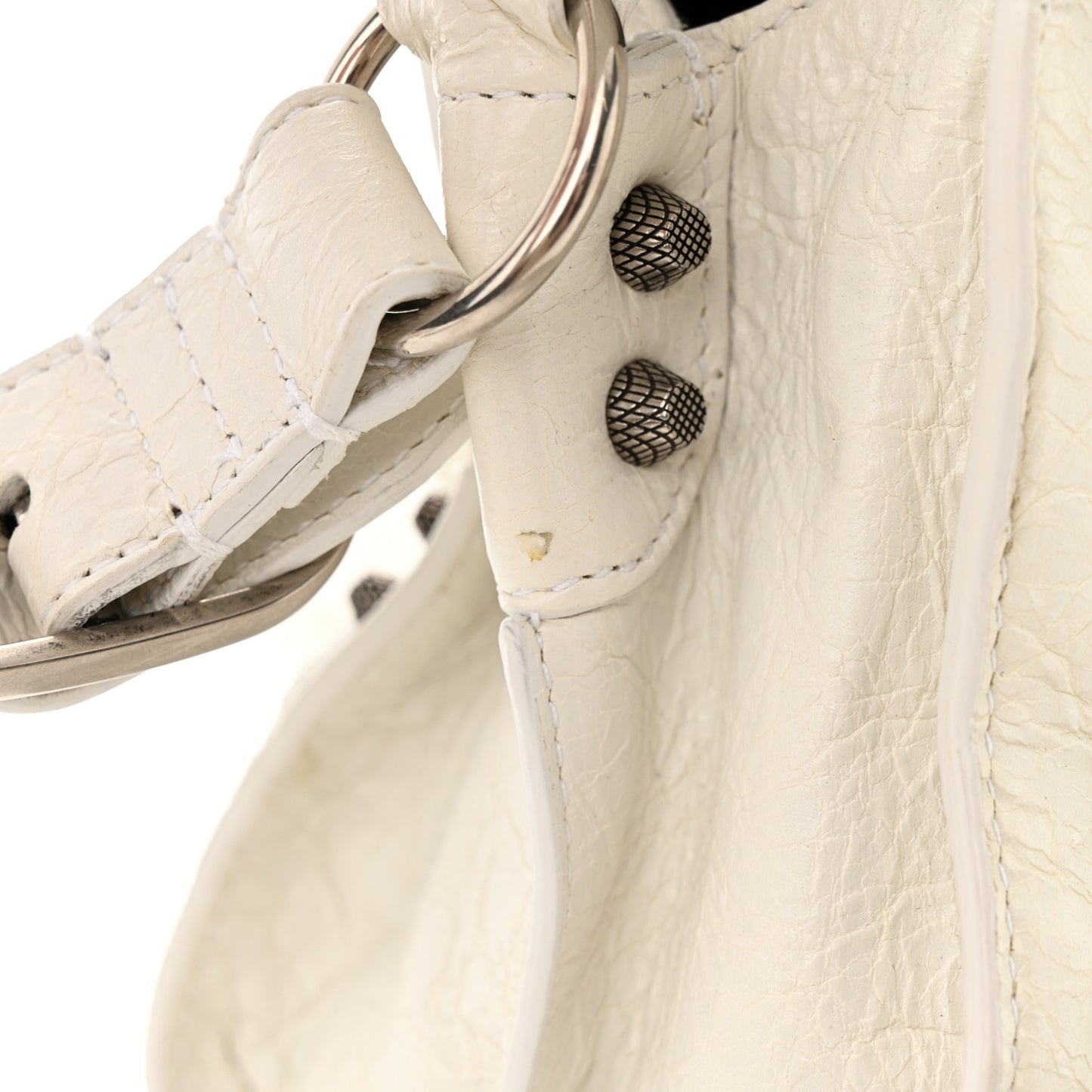 Agneau Arena Neo Cagole Handbag XS Optic White