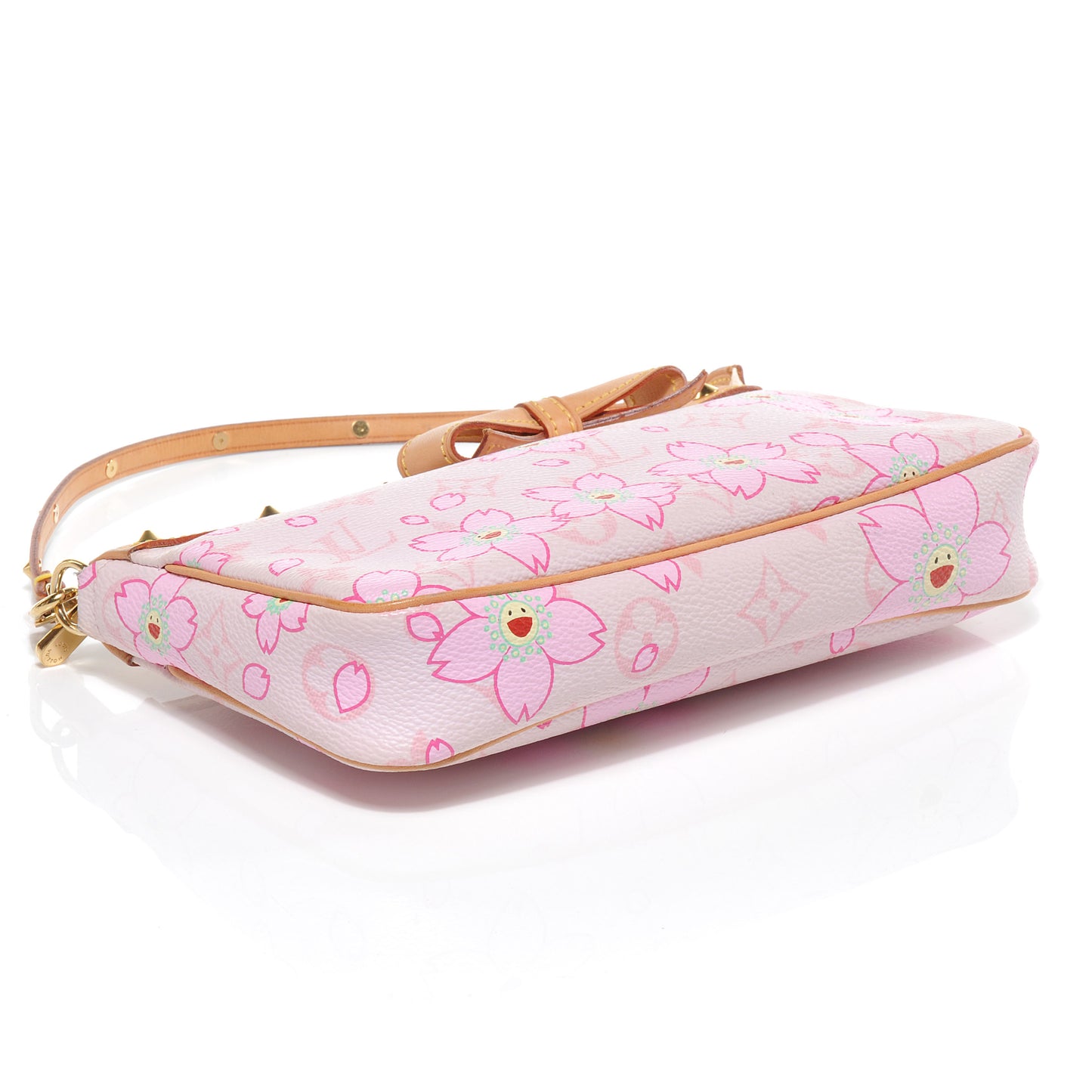 Monogram Cherry Blossom Pochette Accessories Pink