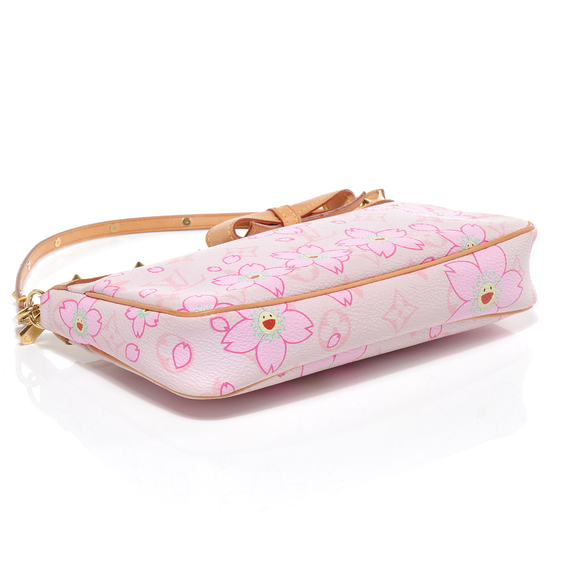 Louis Vuitton Monogram Cherry Blossom Pochette Accessories Pink 4 of 7