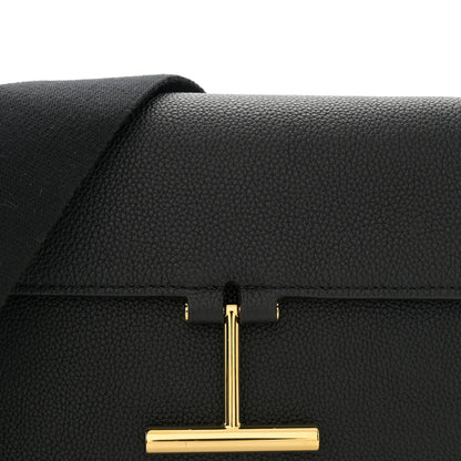 Tom Ford Grained Calfskin Mini T Clasp Tara Crossbody Bag Graphite 8 of 10