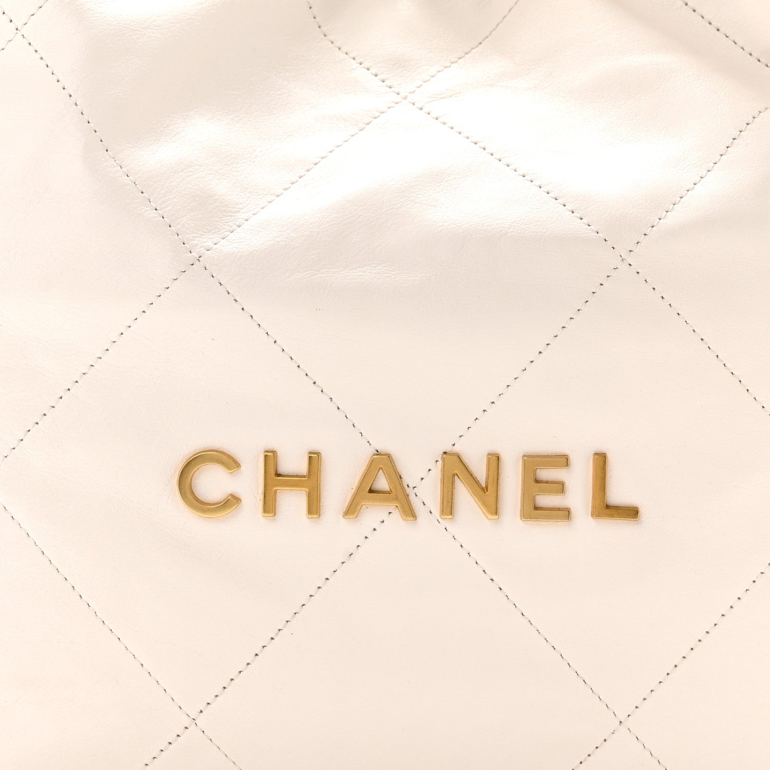 Chanel Shiny Calfskin Quilted Small Chanel 22 White 9 of 11