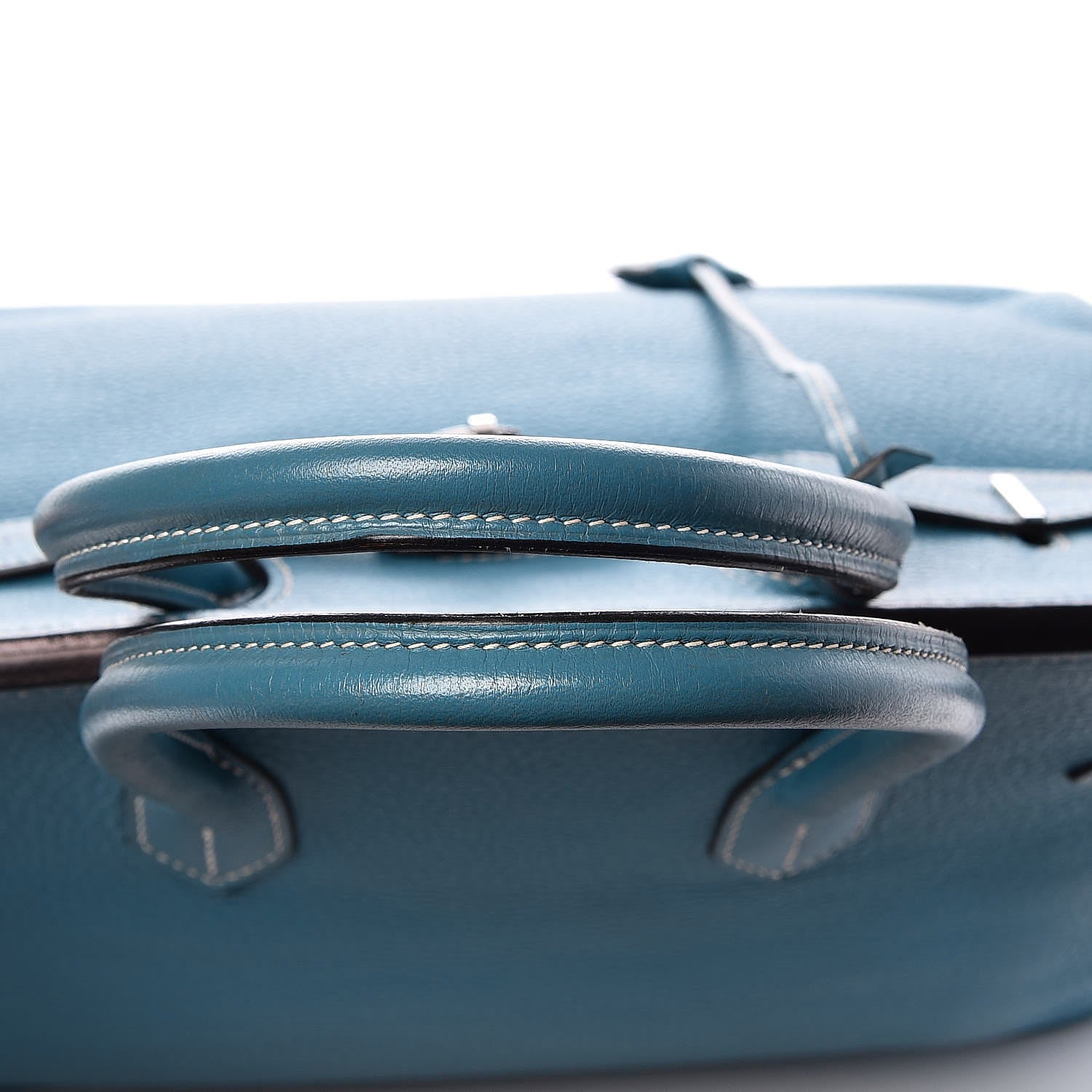 Hermes Taurillon Clemence Birkin 35 Blue Jean 26 of 33
