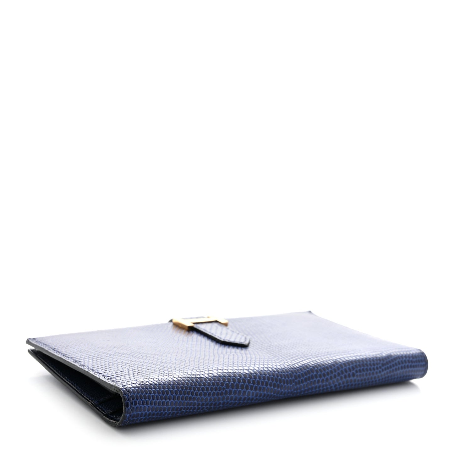 Lizard Bearn Gusset Wallet Bleu Saphir
