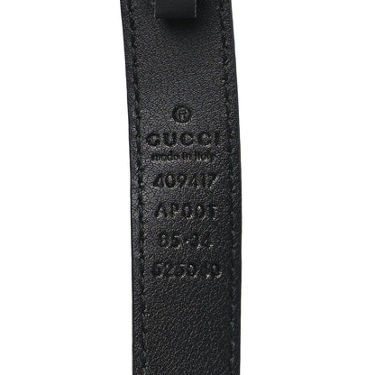 Gucci Calfskin Double G 20mm Belt 85 34 Black 4 of 7