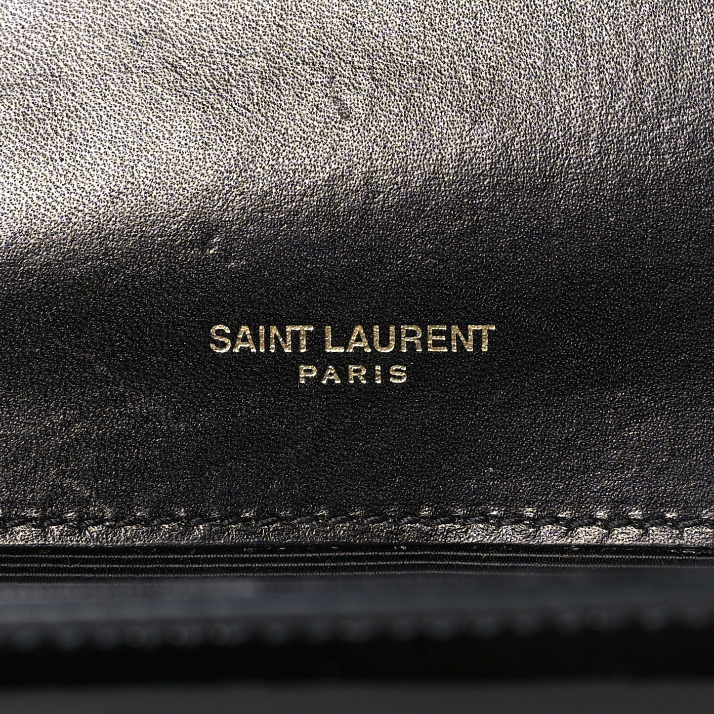 Patent Small Monogram Kate Satchel Black