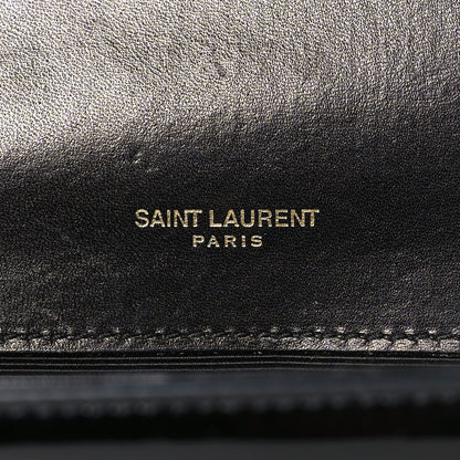 Saint Laurent Patent Small Monogram Kate Satchel Black 6 of 11
