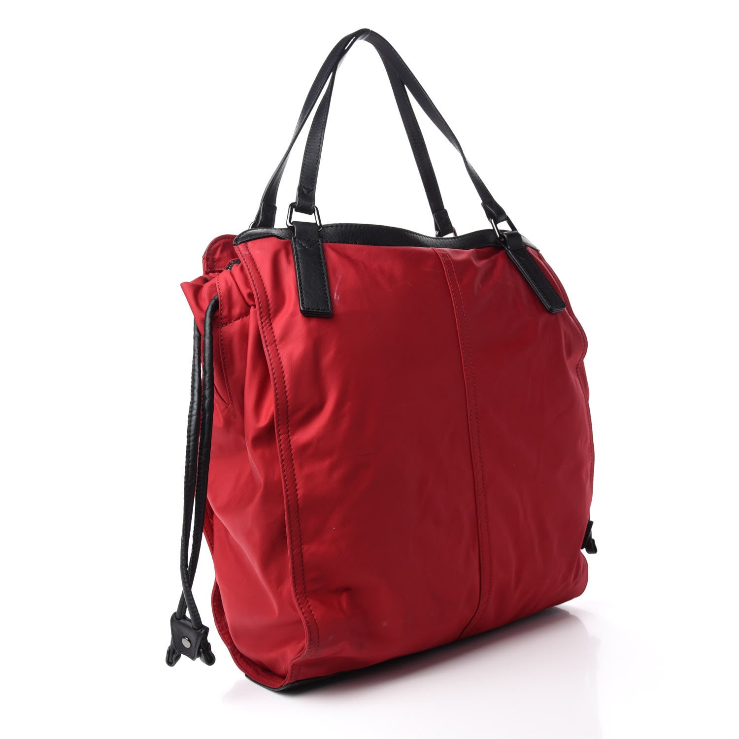 Burberry Nylon Buckleigh Packable Tote Bag Red 3 of 16
