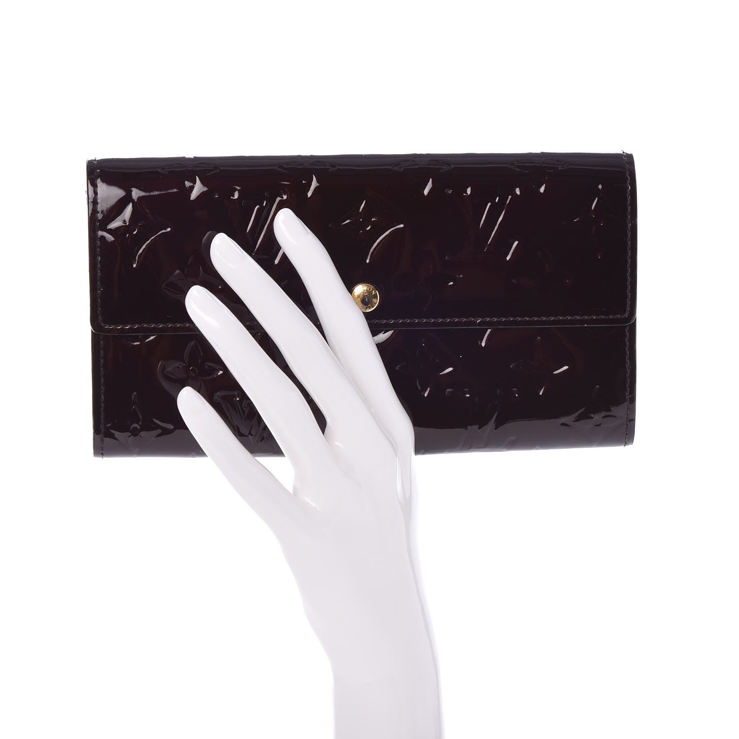 Louis Vuitton Vernis Sarah Wallet Amarante 2 of 8