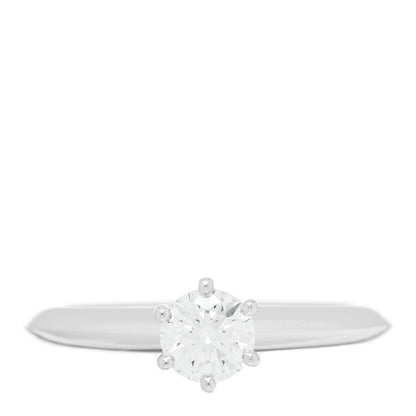 Tiffany Platinum Diamond .34ct Solitaire Engagement Ring 45 3.25 1 of 5