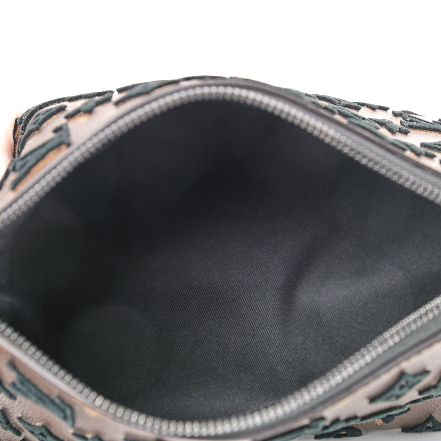 Monogram Tuffetage Triangle Messenger Black