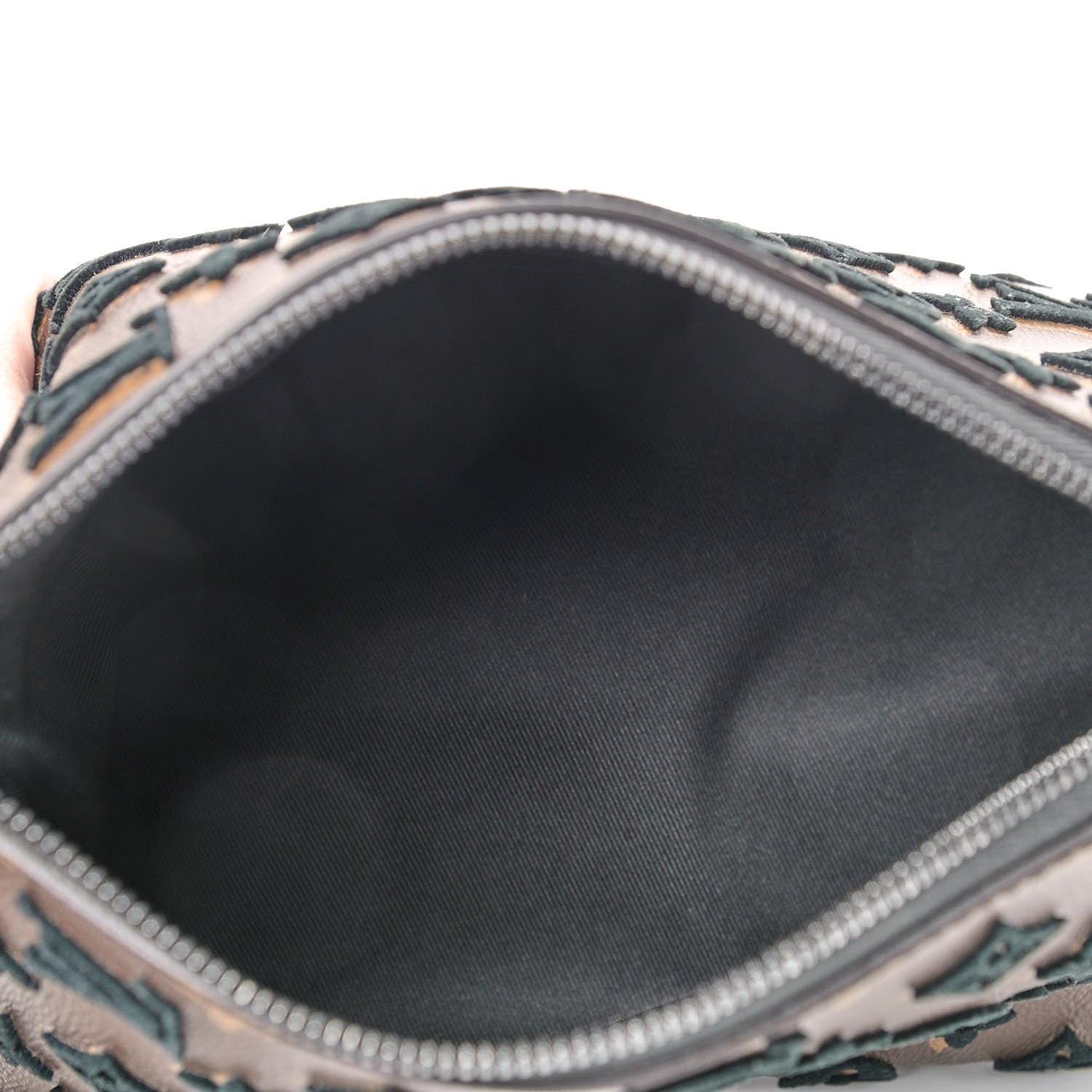 Louis Vuitton Monogram Tuffetage Triangle Messenger Black 4 of 8