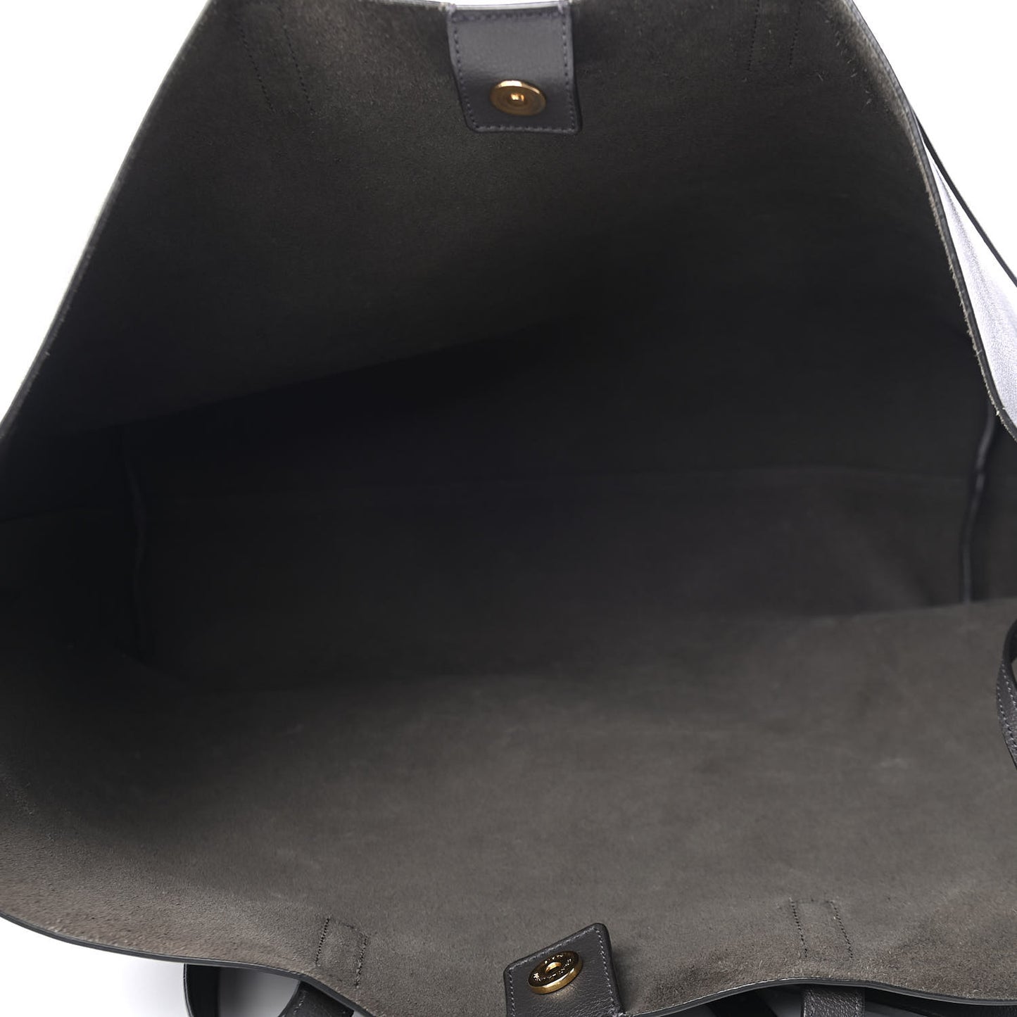 Calfskin Large Shopping Tote Black Earth