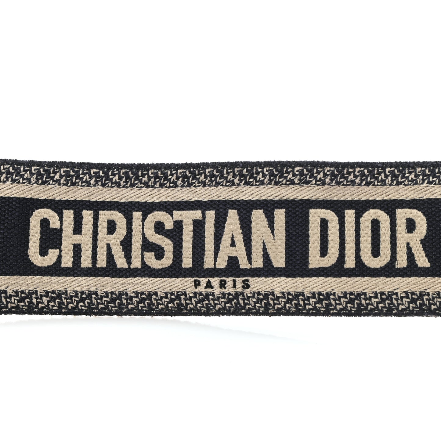 Canvas Embroidered Shoulder Strap Blue
