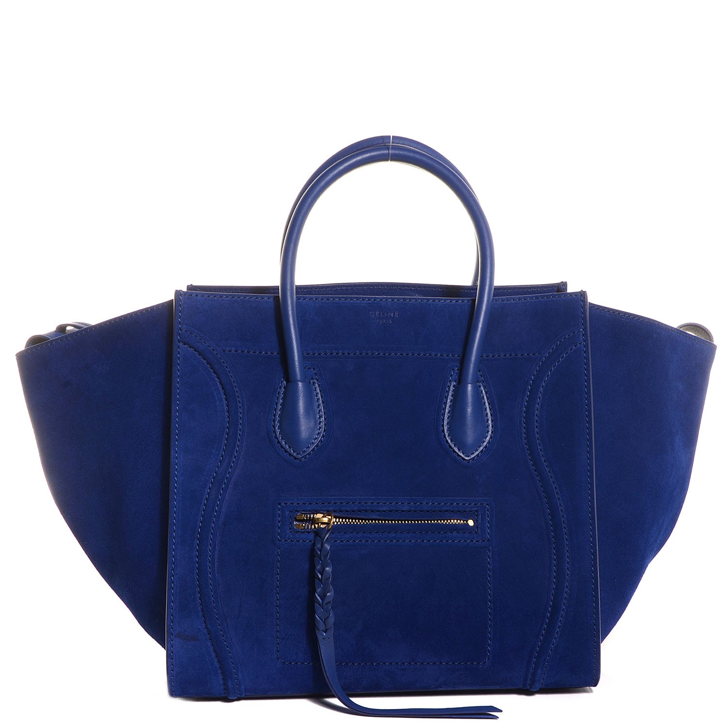 Celine Suede Medium Phantom Luggage Colbalt Blue 1 of 8