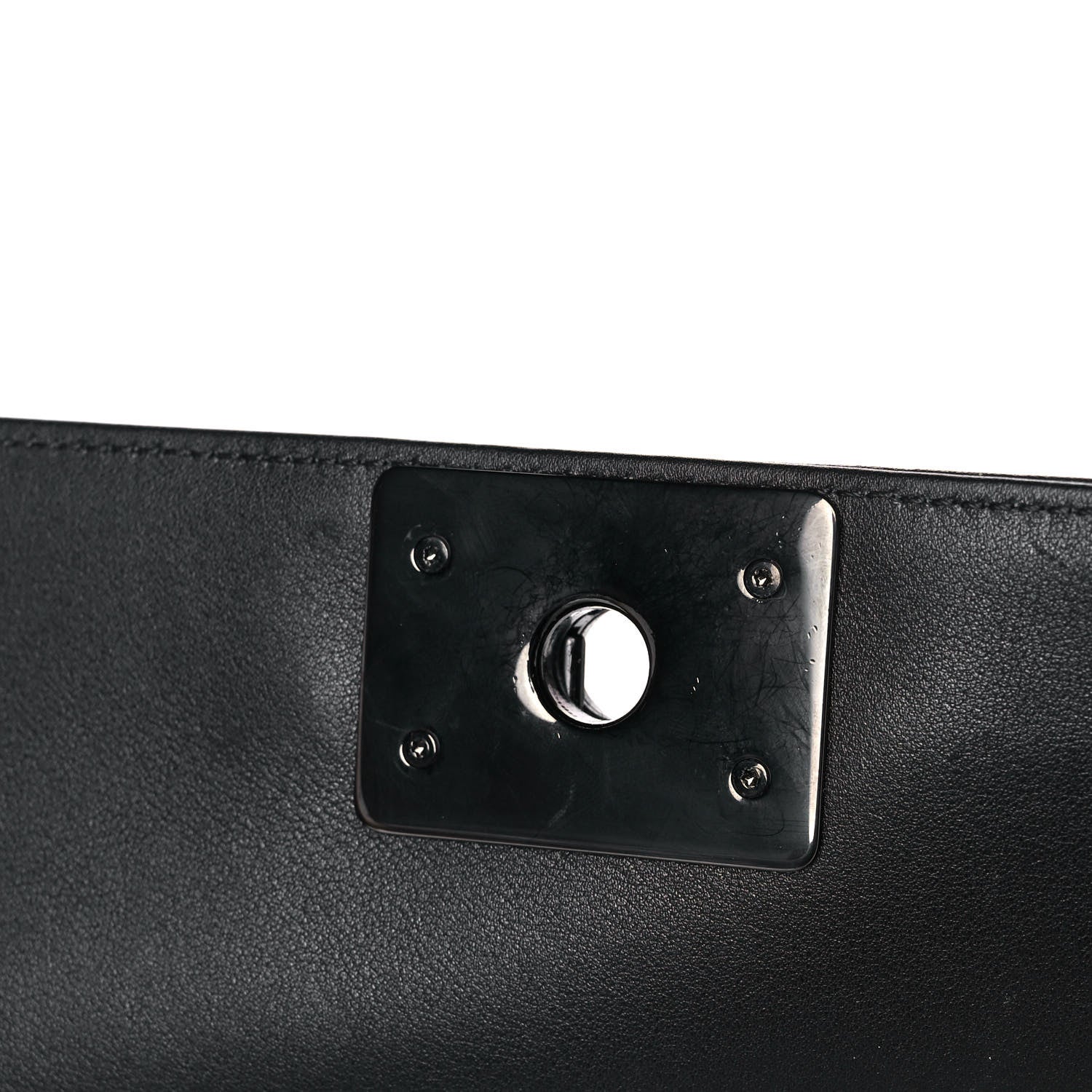 Chanel Calfskin Quilted Medium Boy Flap So Black 13 of 13