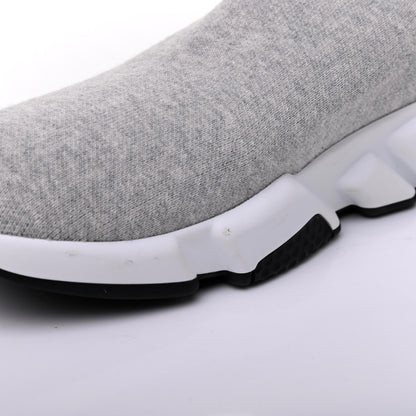 Balenciaga Sweatshirt Knit Bi-Color Sole Mens Speed Sneakers 42 Grey White Black 10 of 11