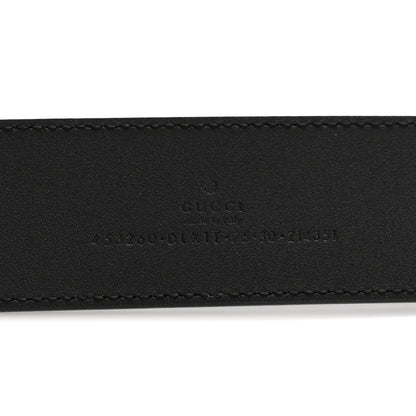 Gucci Moon Calfskin Pearl Double G 40mm 75 30 Belt Black Cream 5 of 8