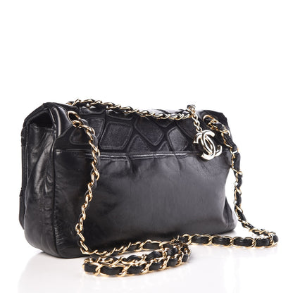 Chanel Lambskin Jersey Scales Flap Black 3 of 7
