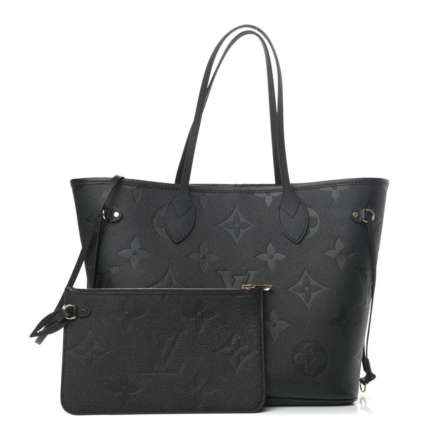 Louis Vuitton Empreinte Monogram Giant Neverfull MM Black 1 of 8