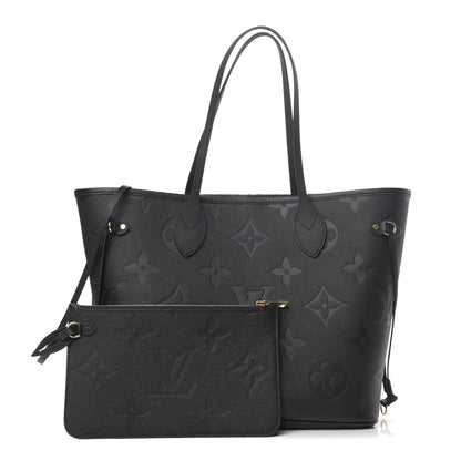 Louis Vuitton Empreinte Monogram Giant Neverfull MM Black 1 of 8