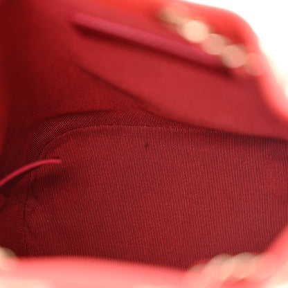 Chanel Calfskin Stitched Mini Drawstring CC Bag Red 11 of 11