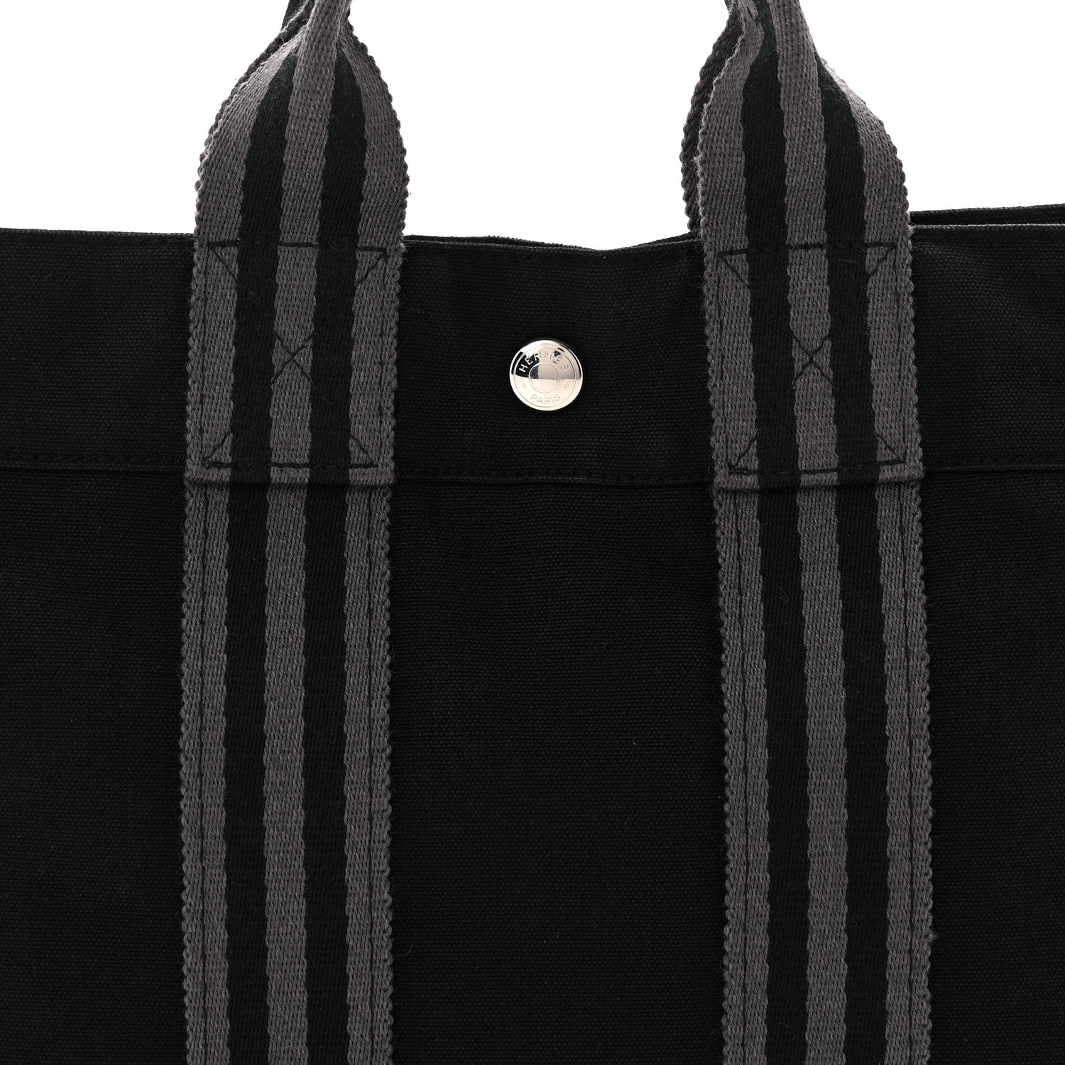 Hermes Canvas Herline PM Tote  Black 12 of 19