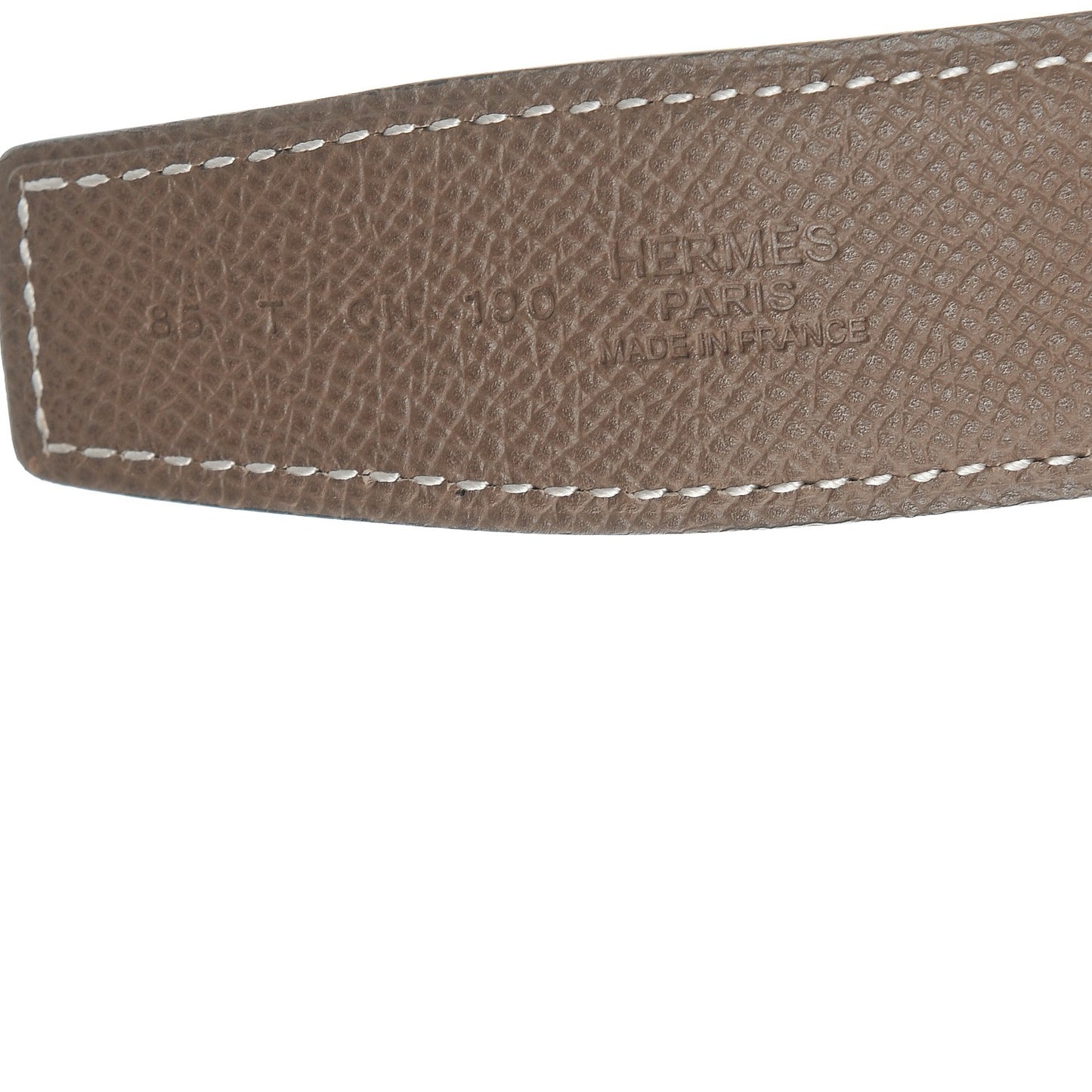 Swift Epsom 32mm H Belt 85 Black Etoupe