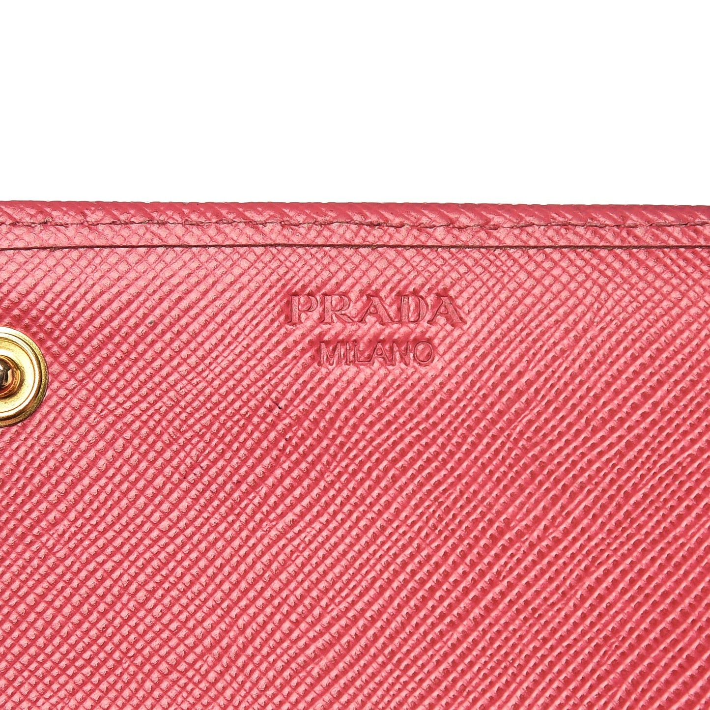 Saffiano Metal Continental Flap Wallet Peonia