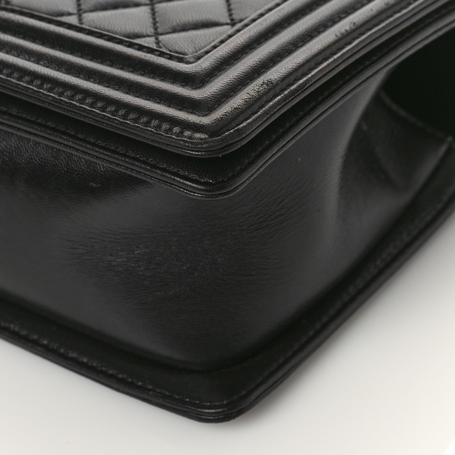 Chanel Calfskin Quilted Medium Boy Flap Black 9 of 11