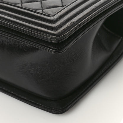 Chanel Calfskin Quilted Medium Boy Flap Black 9 of 11