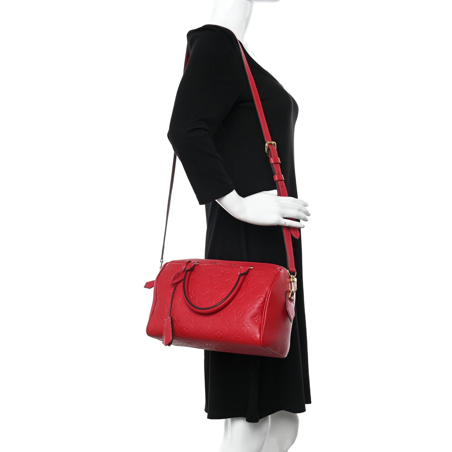 Louis Vuitton Empreinte Speedy Bandouliere 25 NM Cherry 2 of 17
