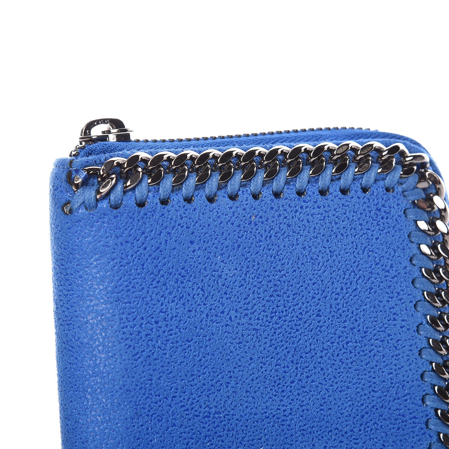 Stella McCartney Shaggy Deer Falabella Zip Around Wallet Blue 9 of 11