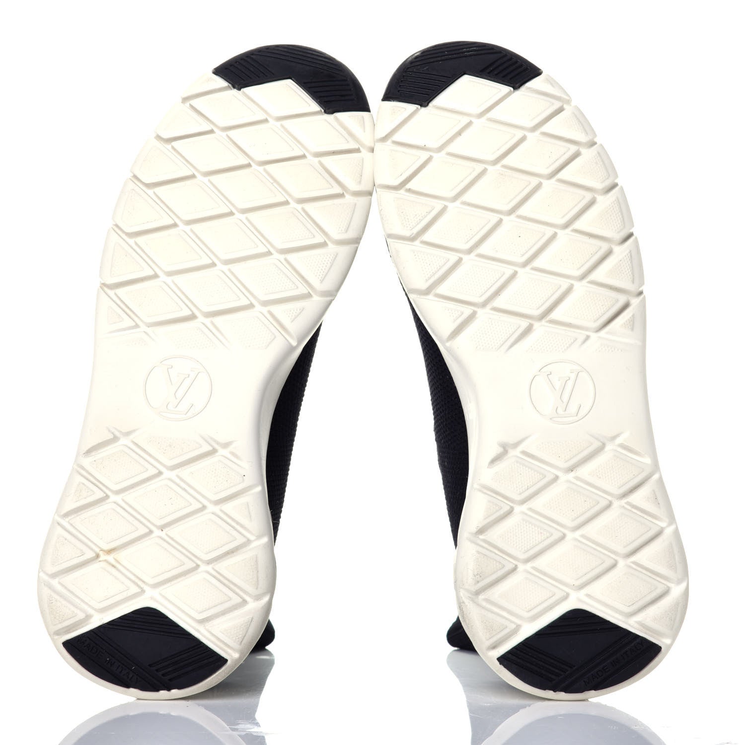 Louis Vuitton Stretch Fabric LV Black Heart Sock Sneaker 37.5 Black 6 of 7