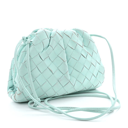 Bottega Veneta Nappa Intrecciato The Mini Pouch Topazio Silver 3 of 13