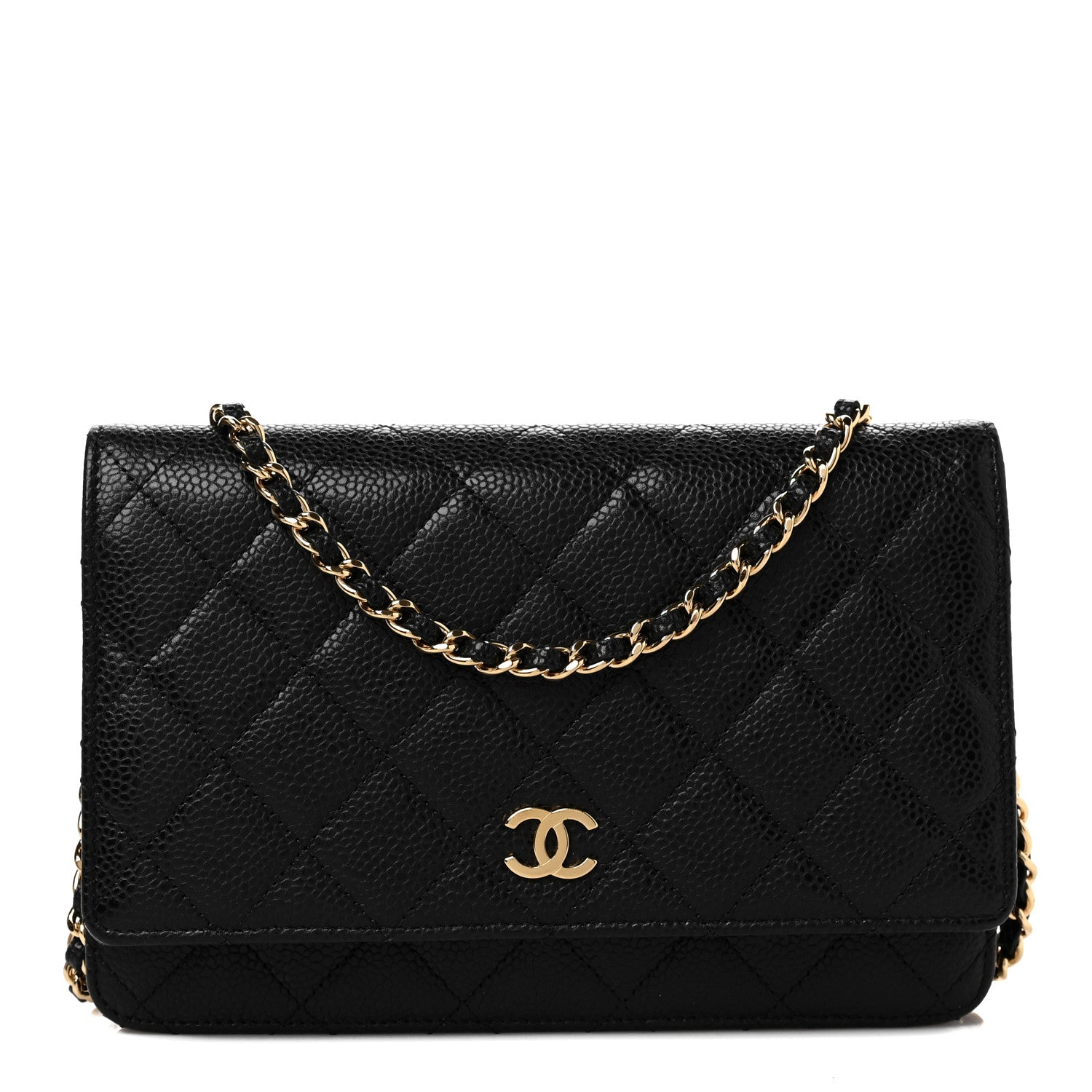 Chanel Caviar Quilted Wallet On Chain WOC Black 1 of 11