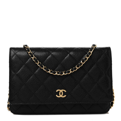 Chanel Caviar Quilted Wallet On Chain WOC Black 1 of 11